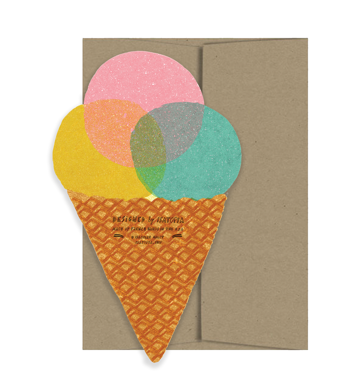 Ice Cream Die Cut Card