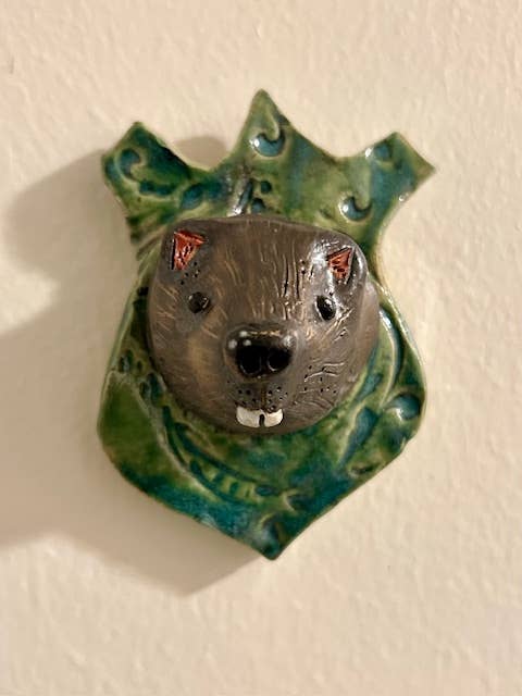Beaver on a Plaque