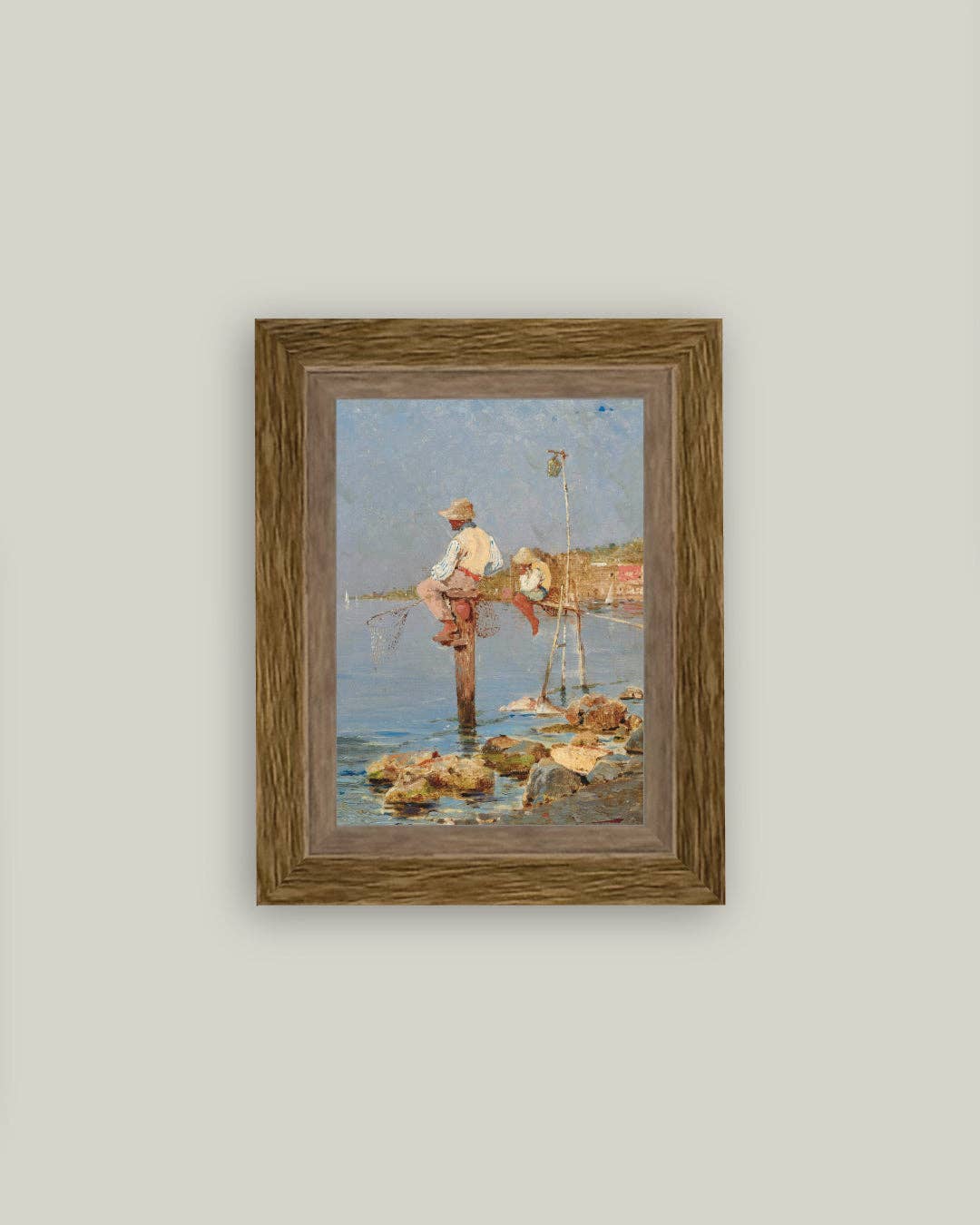 Boys Fishing: 4x6
