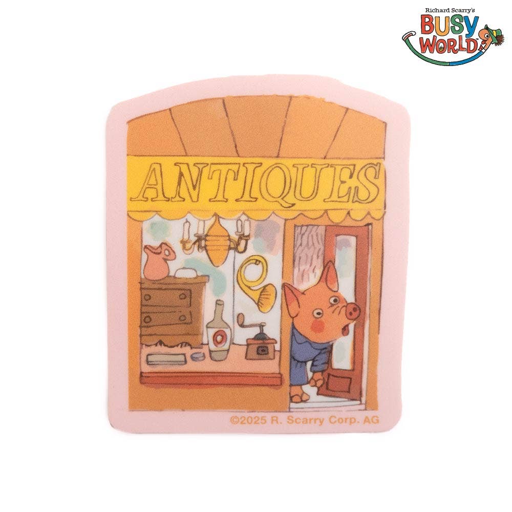 3P4 x Richard Scarry® - Antique Shop Sticker