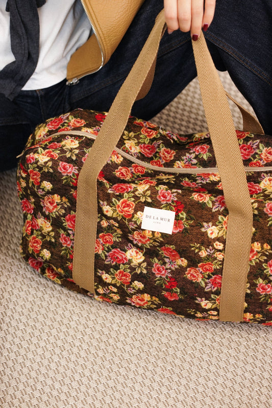Floral Jacquard Sports Bag