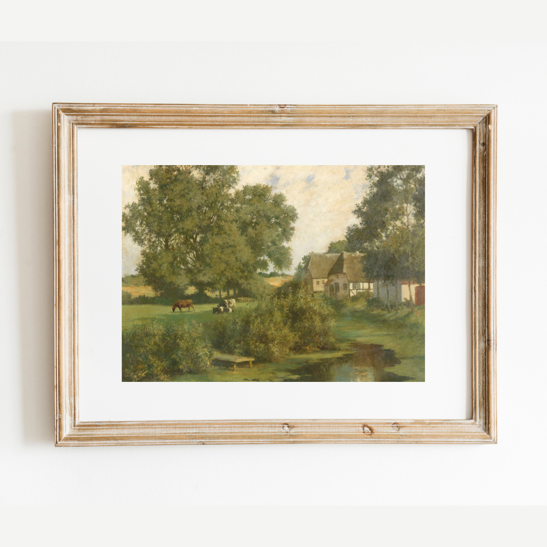 Northern German Landscape Art Print