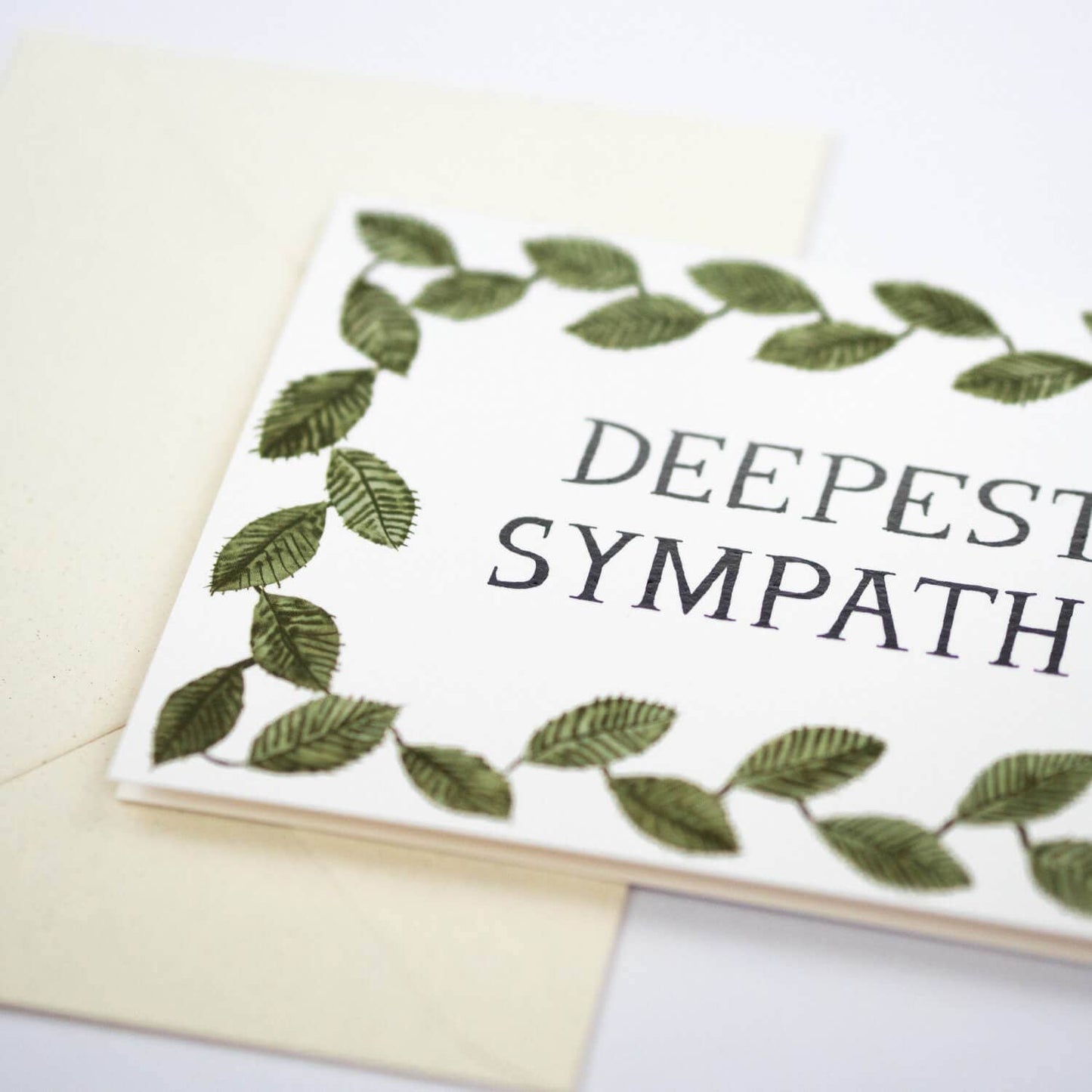 Deepest Sympathy, foiled card