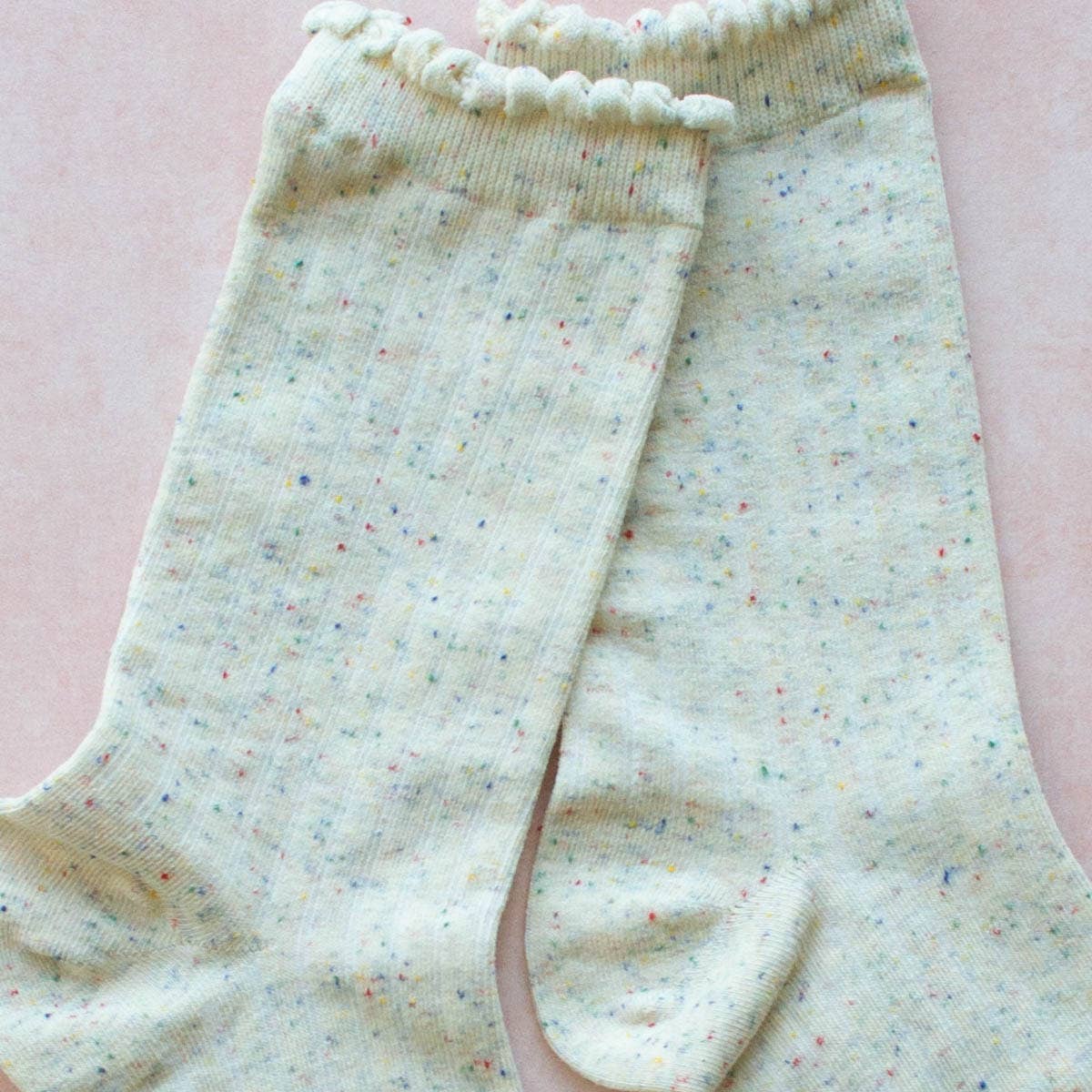 Confetti Solid Socks: Blue