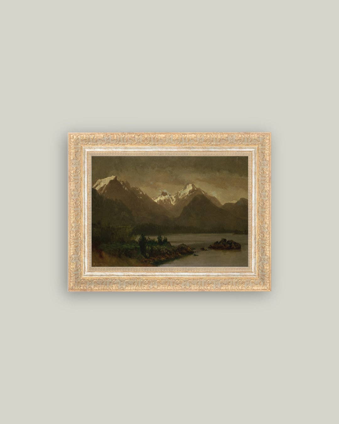 Mountains and Lake: 12x10