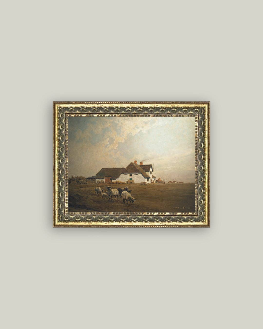 Farmhouse - East Frisia Framed Antique Art