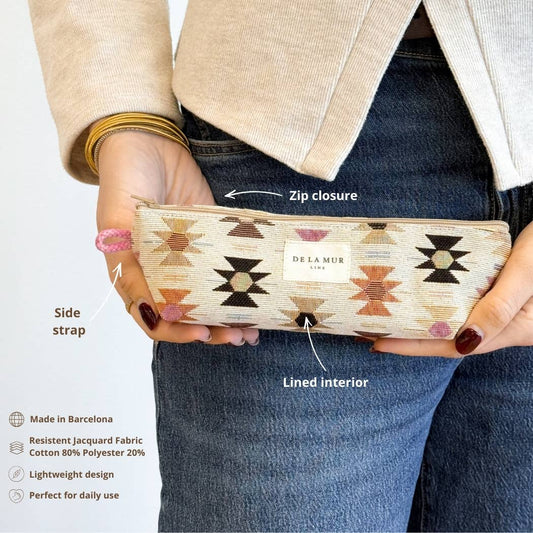 Pencil Case in Spring Geo