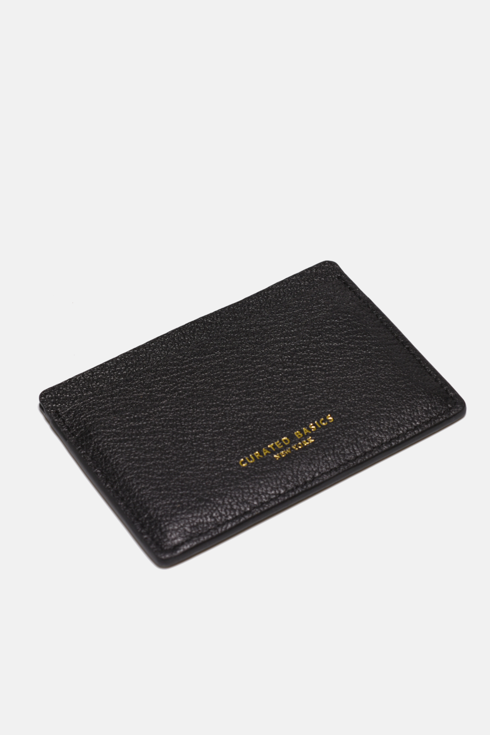 Classic Leather Cardholder: Black