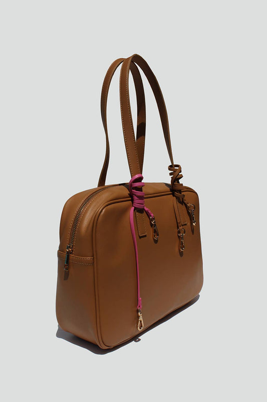 Sadie Tote Bag: Tan