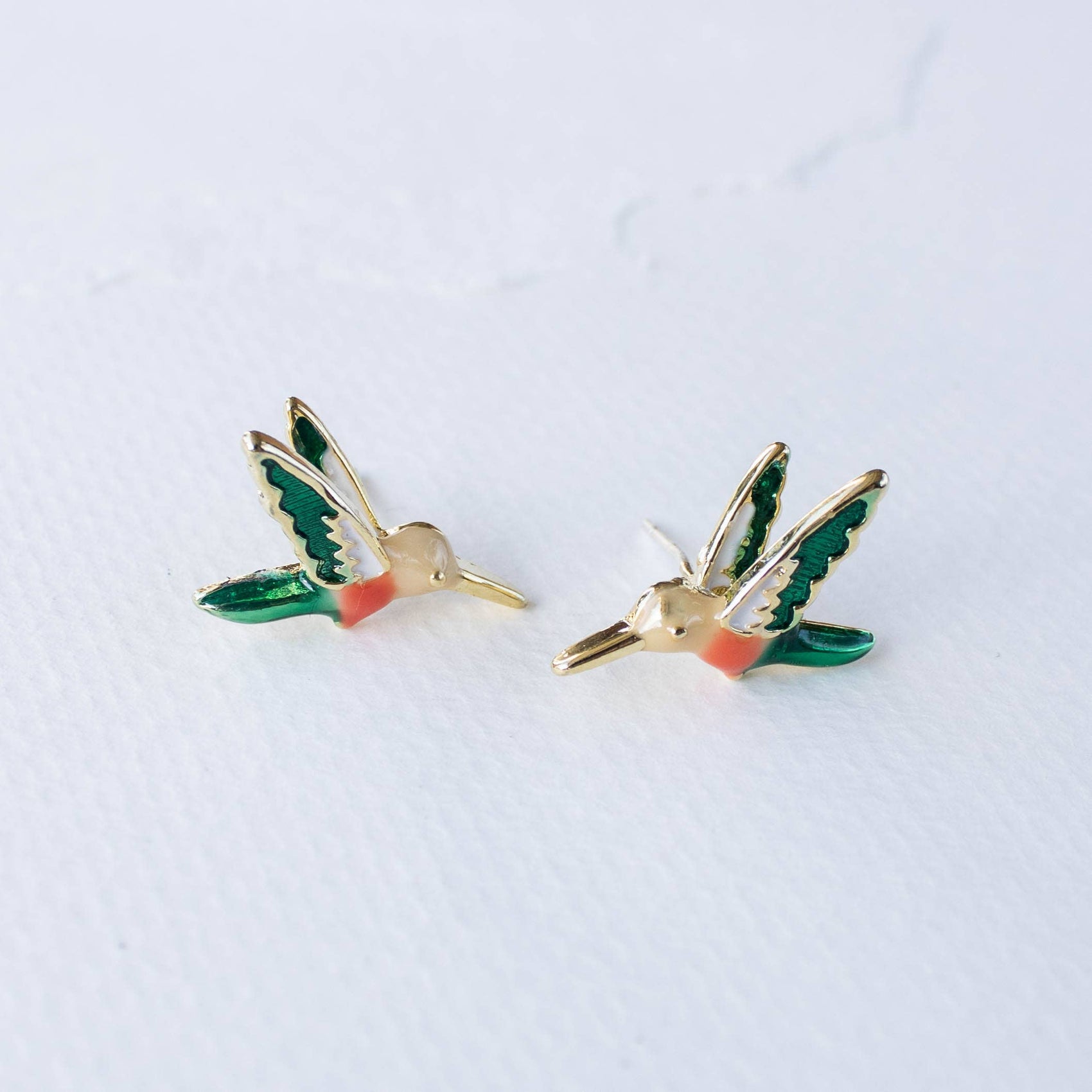 Mini Hummingbird Stud Earrings