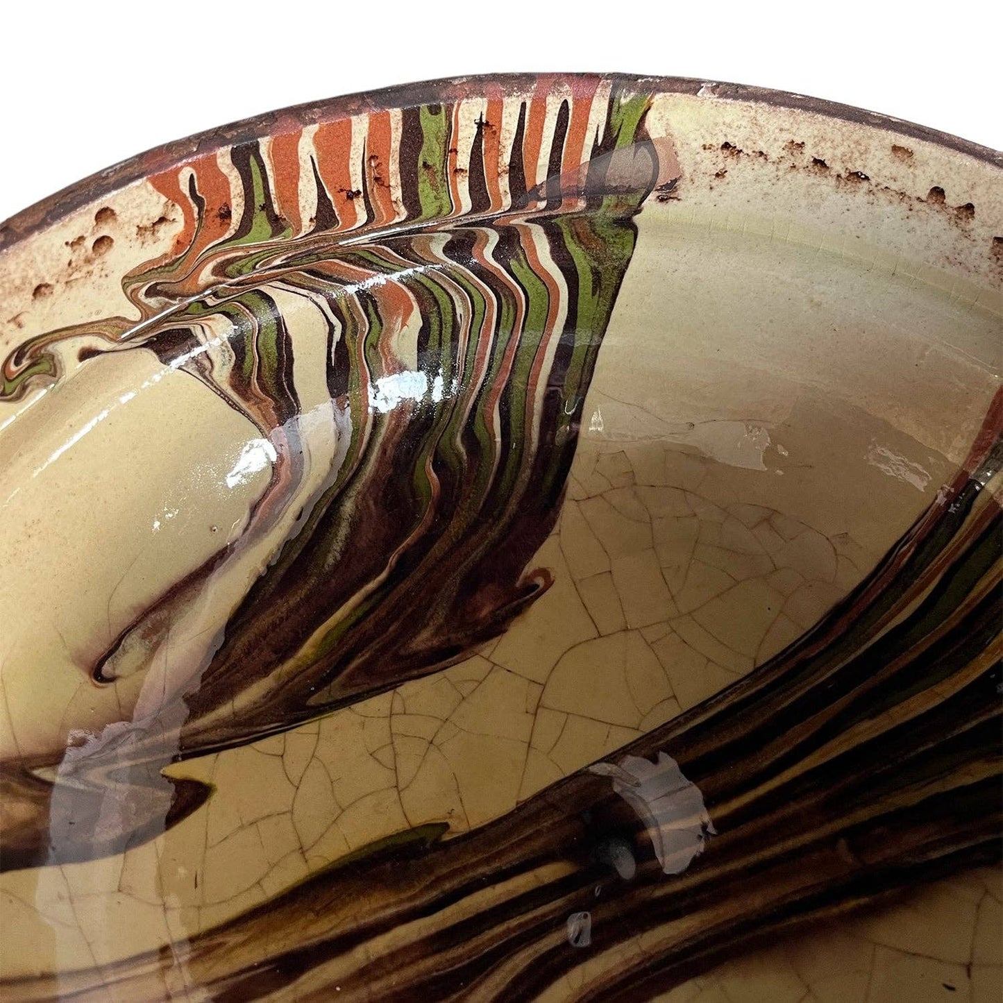 Cottage Crafted Bowl: Marbleized Blue / Small