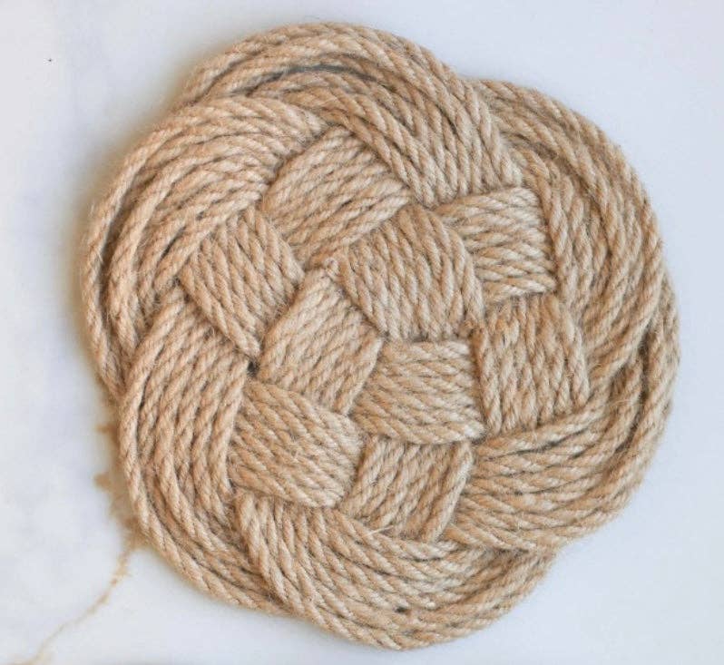 Jute Braided Trivet & Coasters