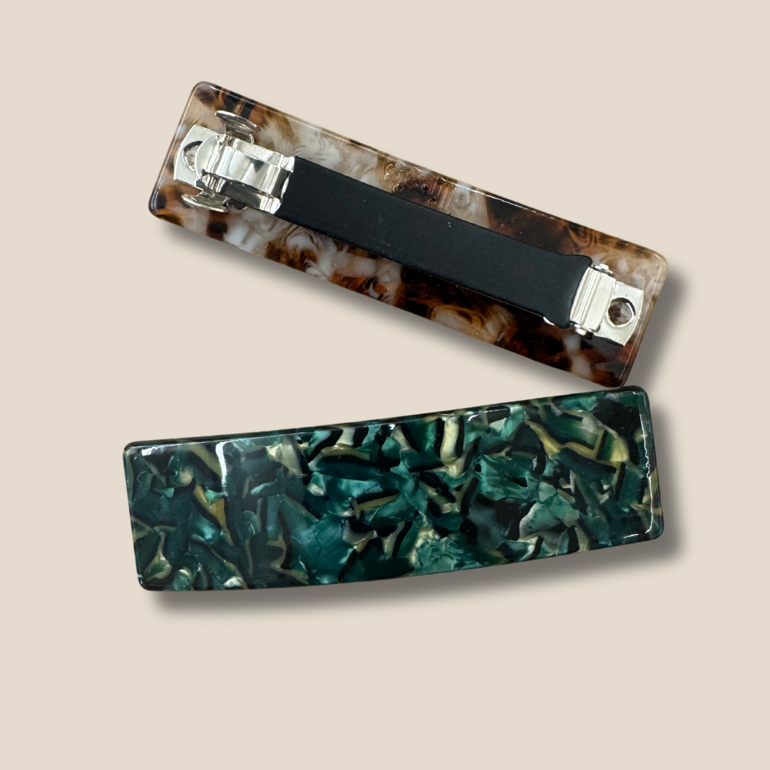 Midnight Jade French Barrette
