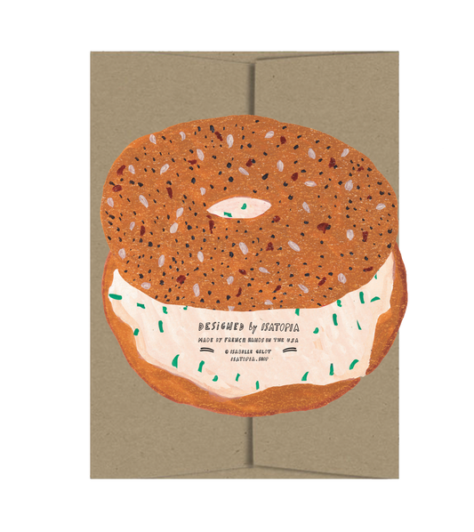 Everything Bagel - Die Cut Card