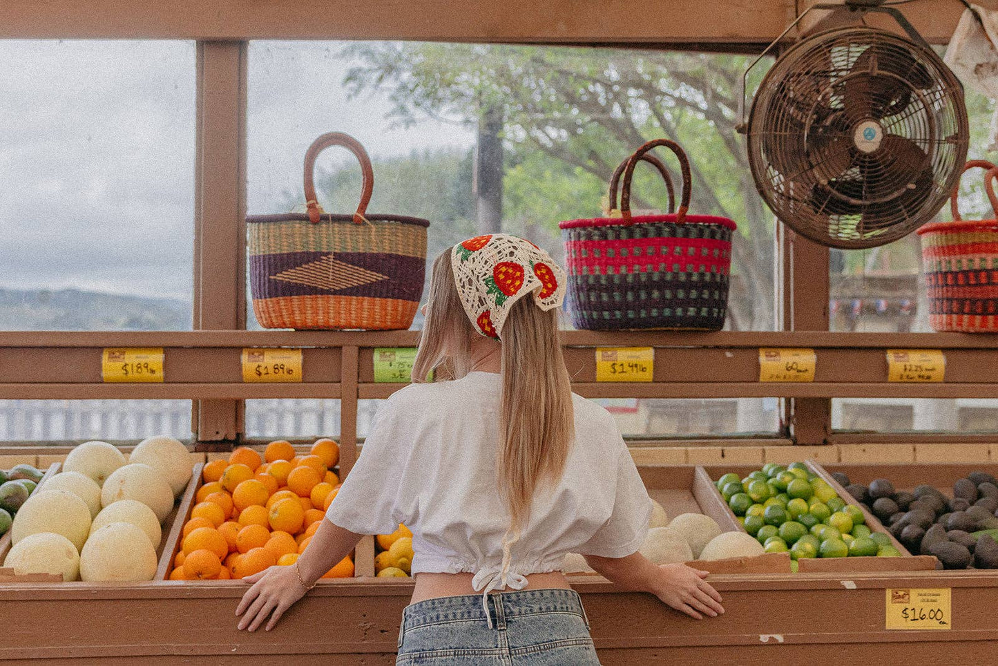Knitted Farmers Market Bandana