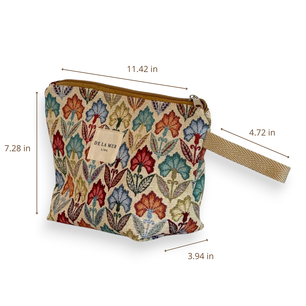 Large Makeup Bag in Flora