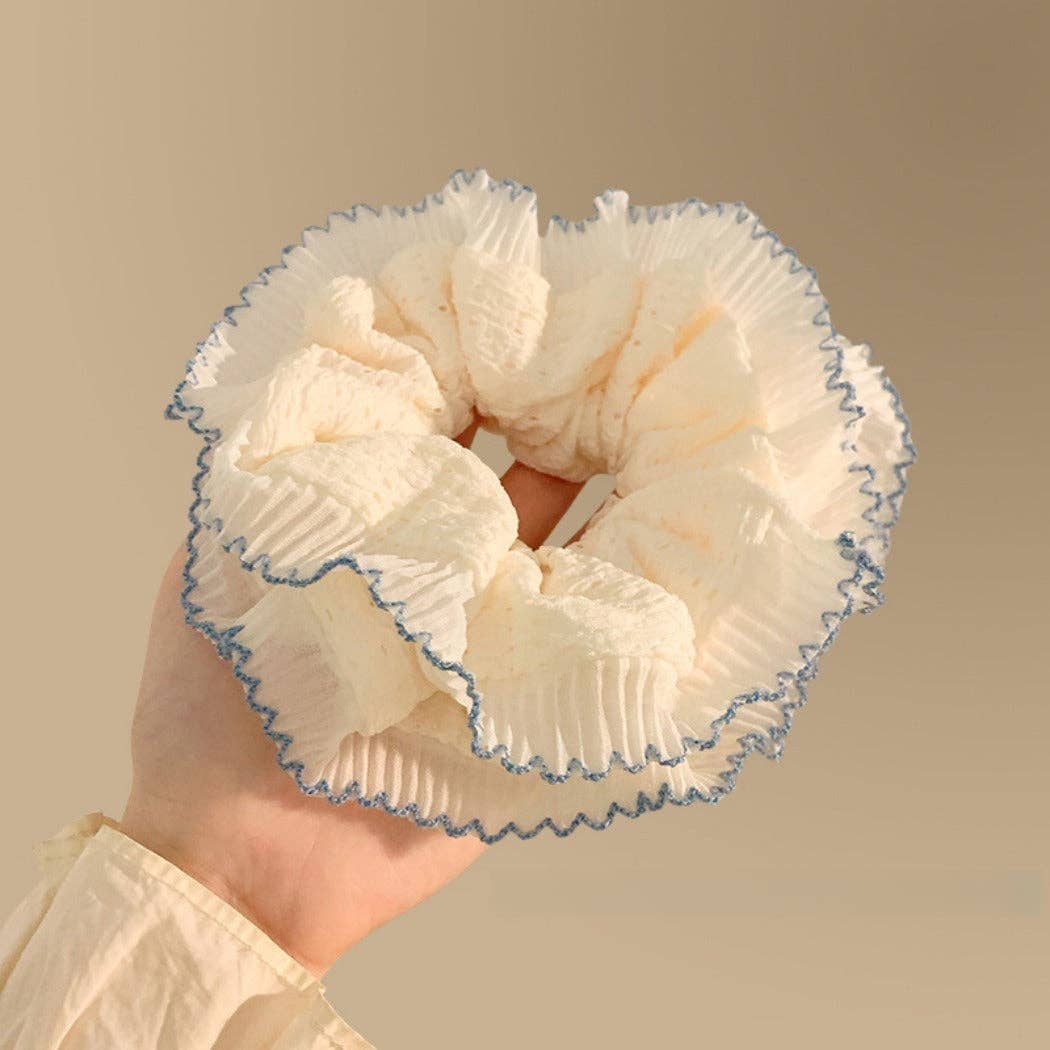 Ruffled Lace Scrunchie