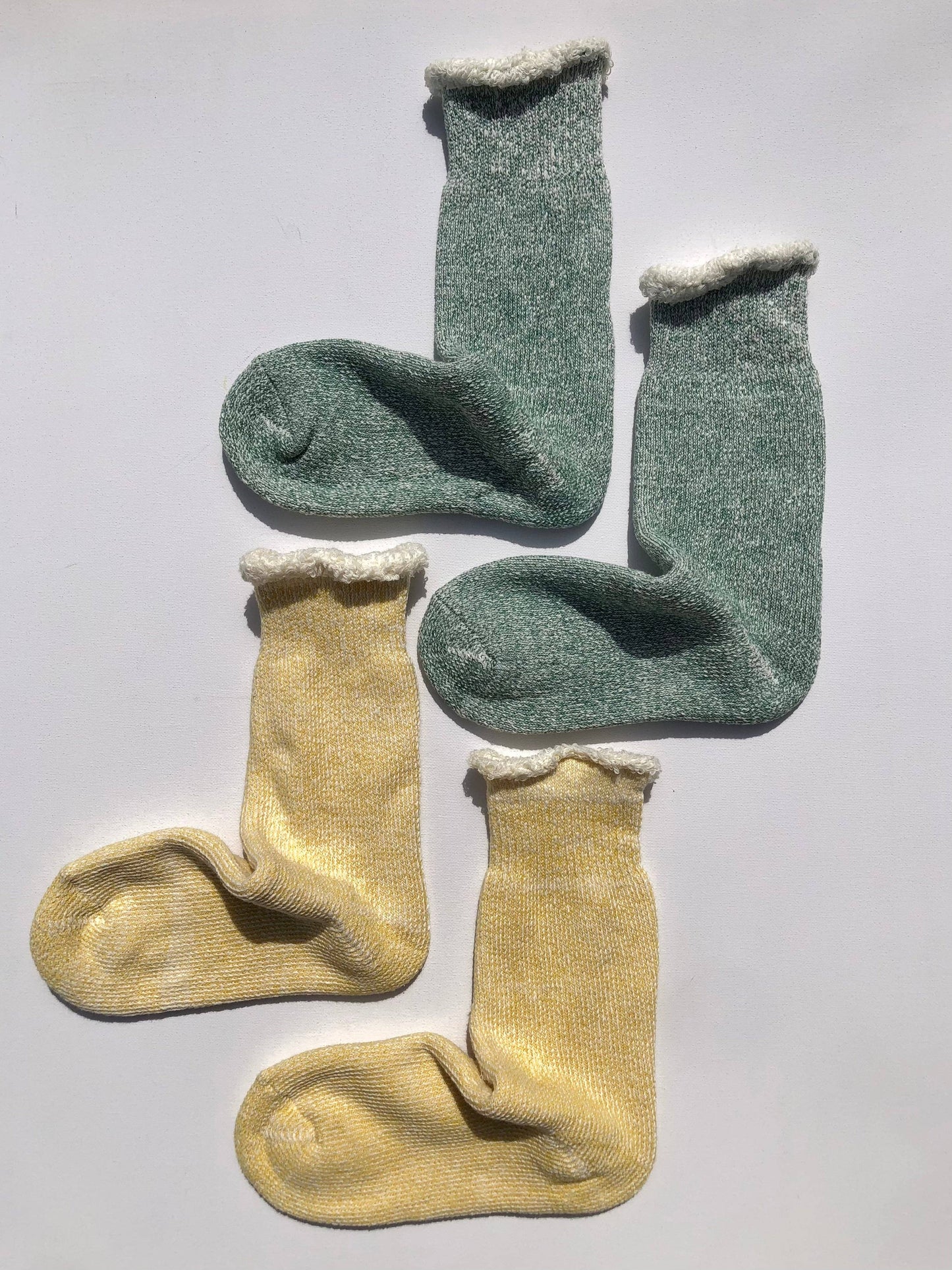 Terry Loop Socks in Lemon