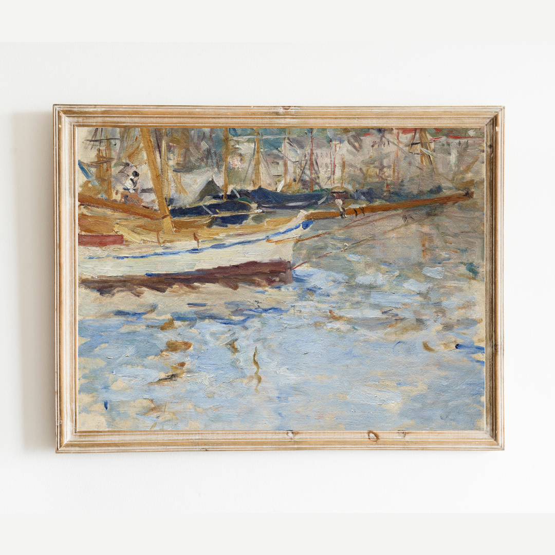 "The Port of Nice" by Berthe Morisot Print