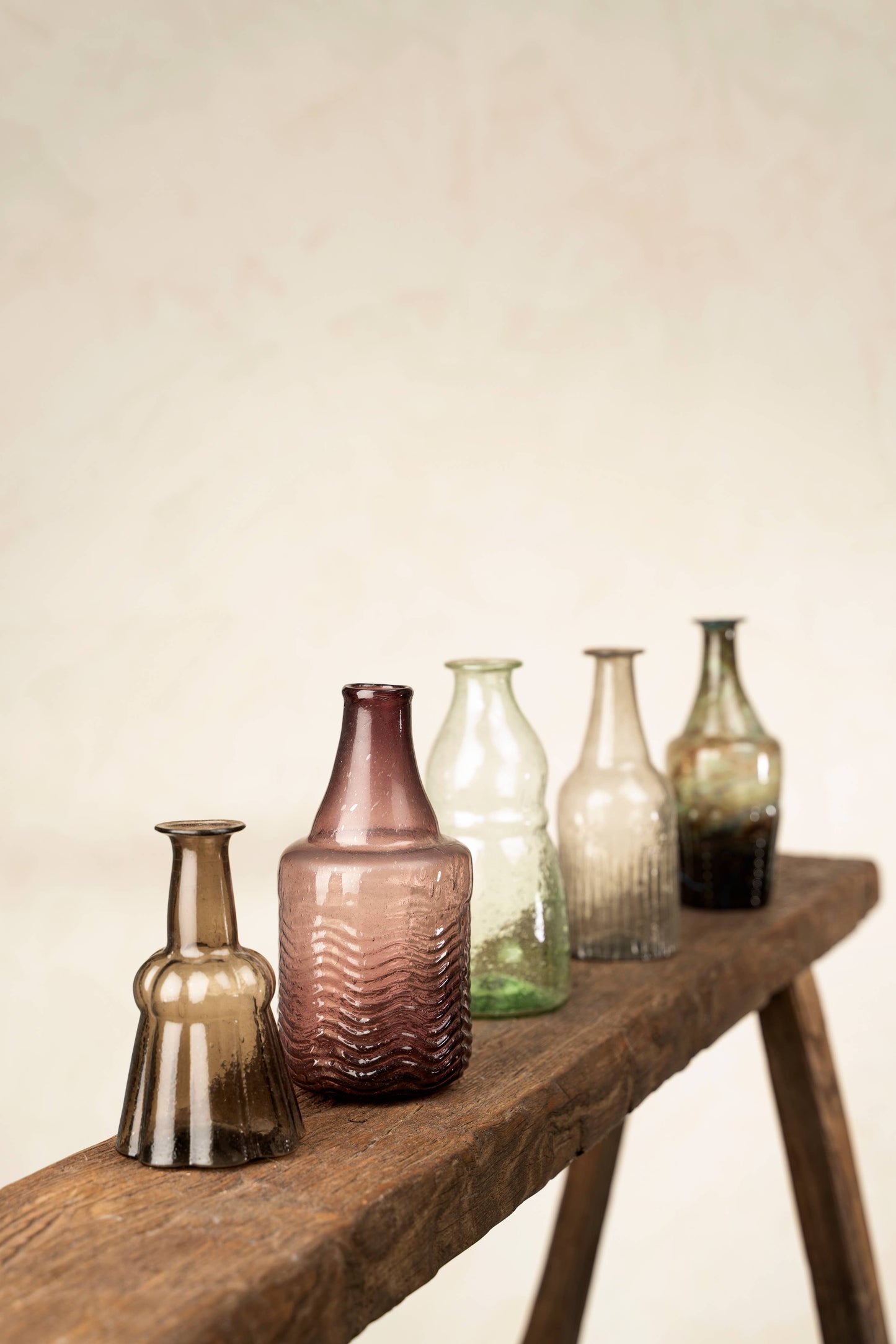 Recycled Glass Bottle Vase, Seagreen