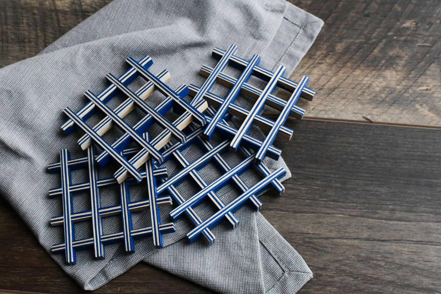 Blue Coasters - Set of Four