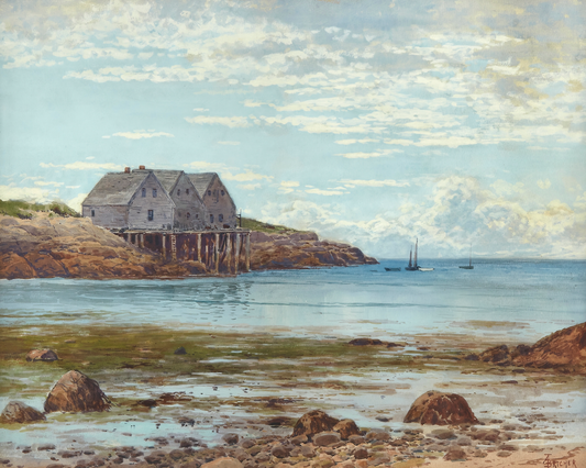 Coastal View Antique Art Print