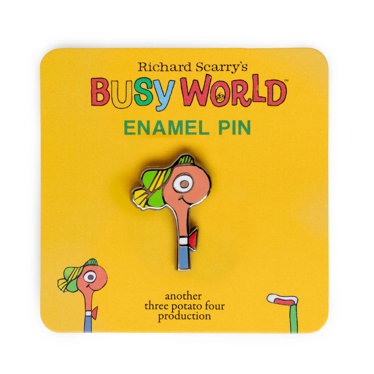 3P4 x Richard Scarry® - Lowly Worm Enamel Pin