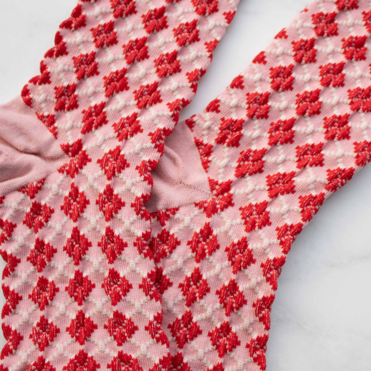 Winter Check Pattern Socks