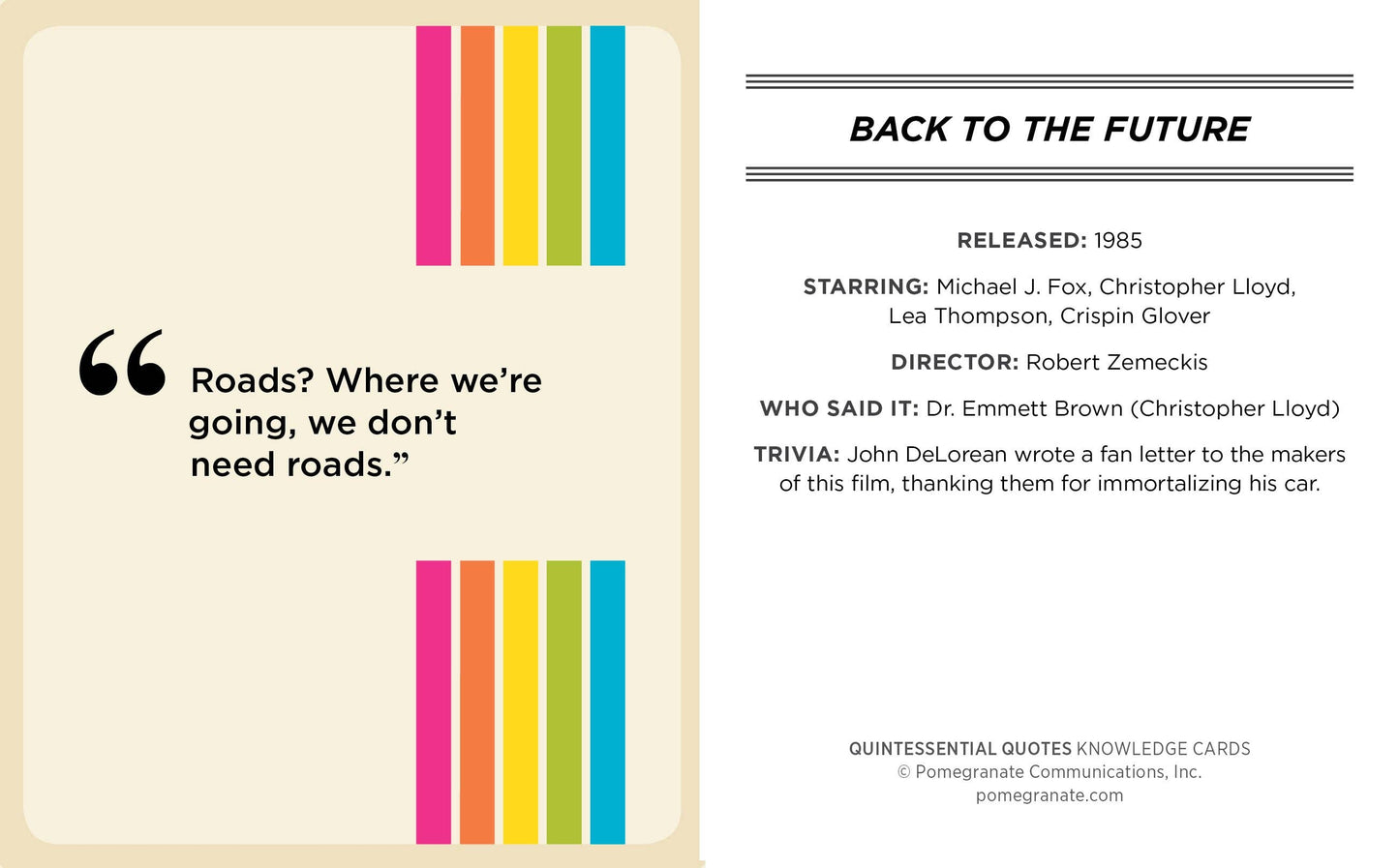 Quintessential Quotes: A Quiz Deck on Movies of the ’80s, ’90s & 2000s