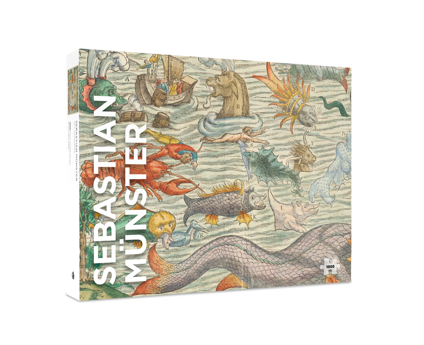 Sebastian Münster: Sea Monsters 1000-Piece Jigsaw Puzzle