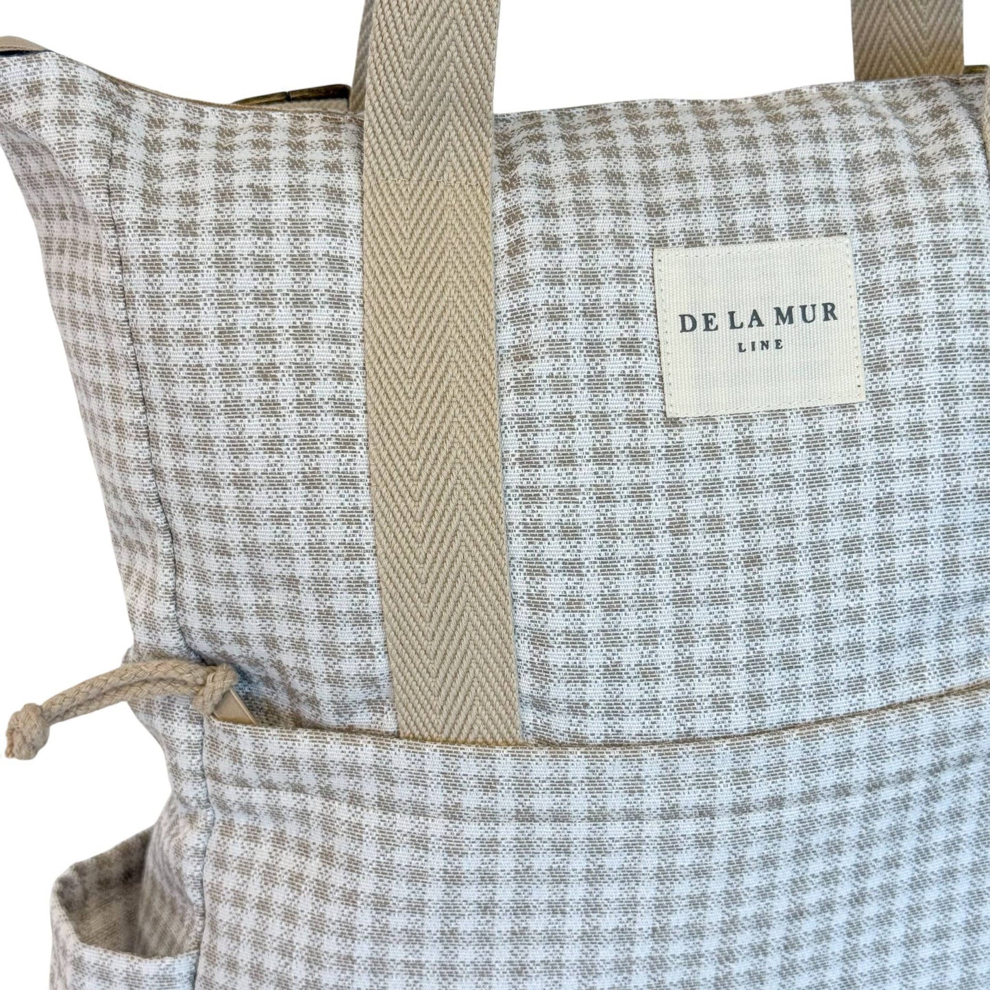 Backpack & Shoulder Bag in Beige Check