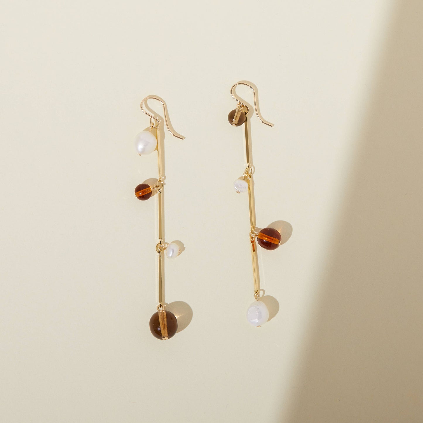 Fête Earrings - 3" Tan