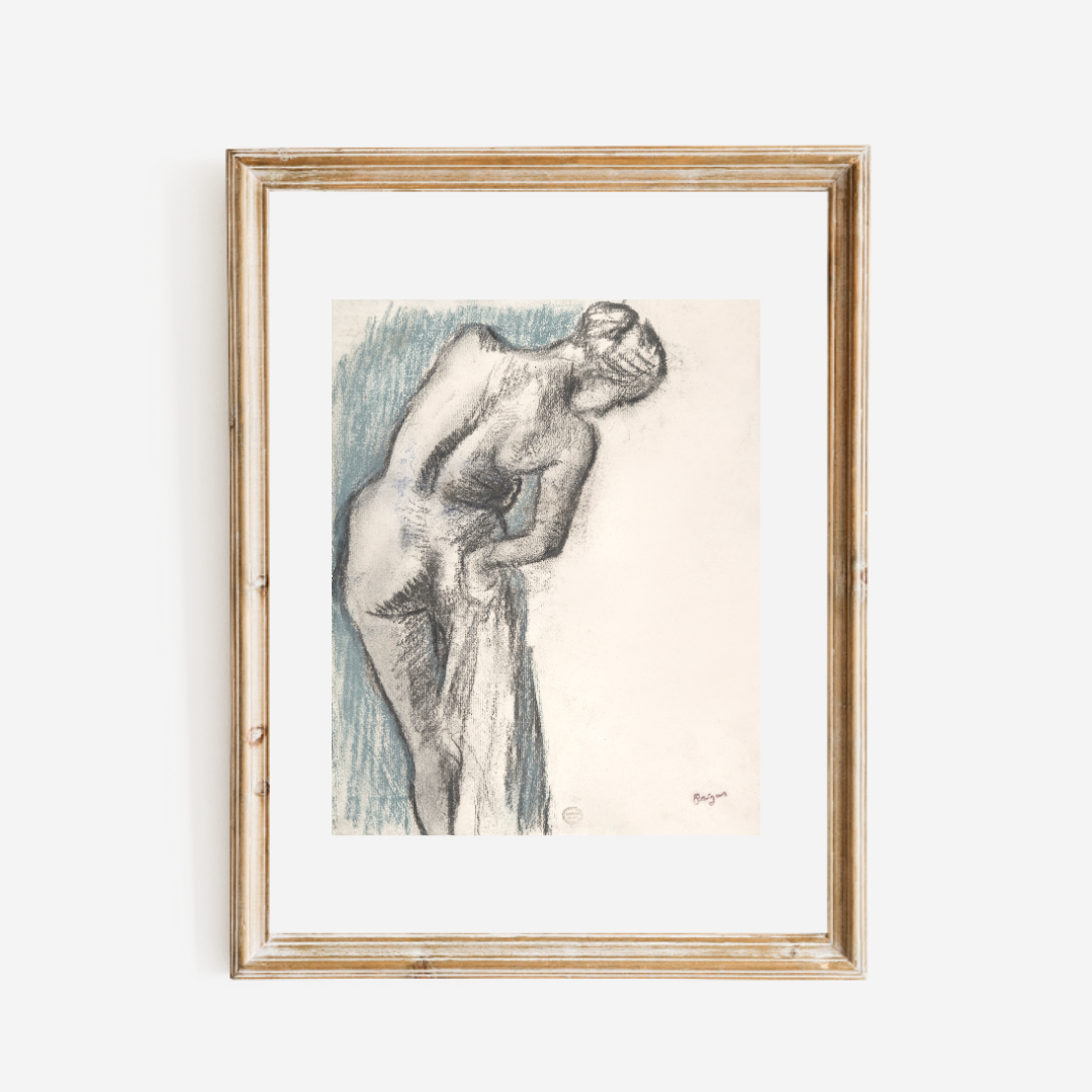 Sketch of a Woman by Edgar Degas Print