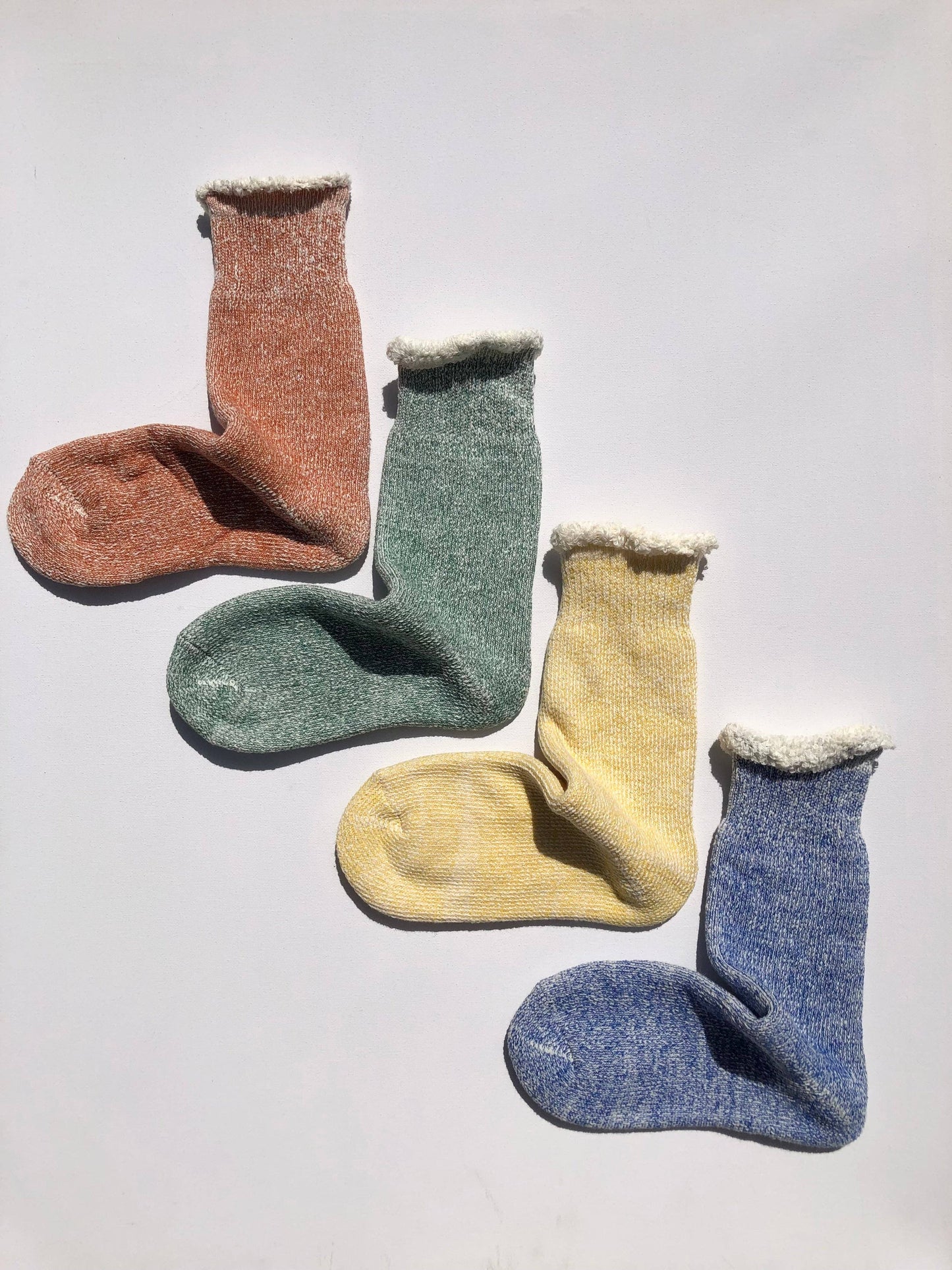 Terry Loop Socks in Lemon