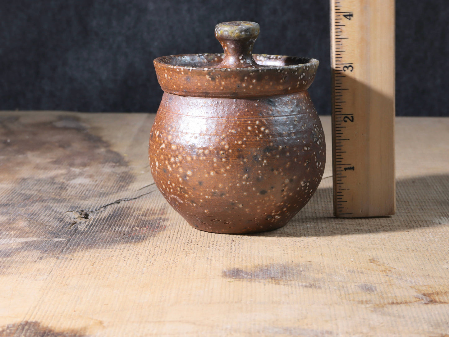 Soda Fired Jar round Seconds! Small superficial cracks