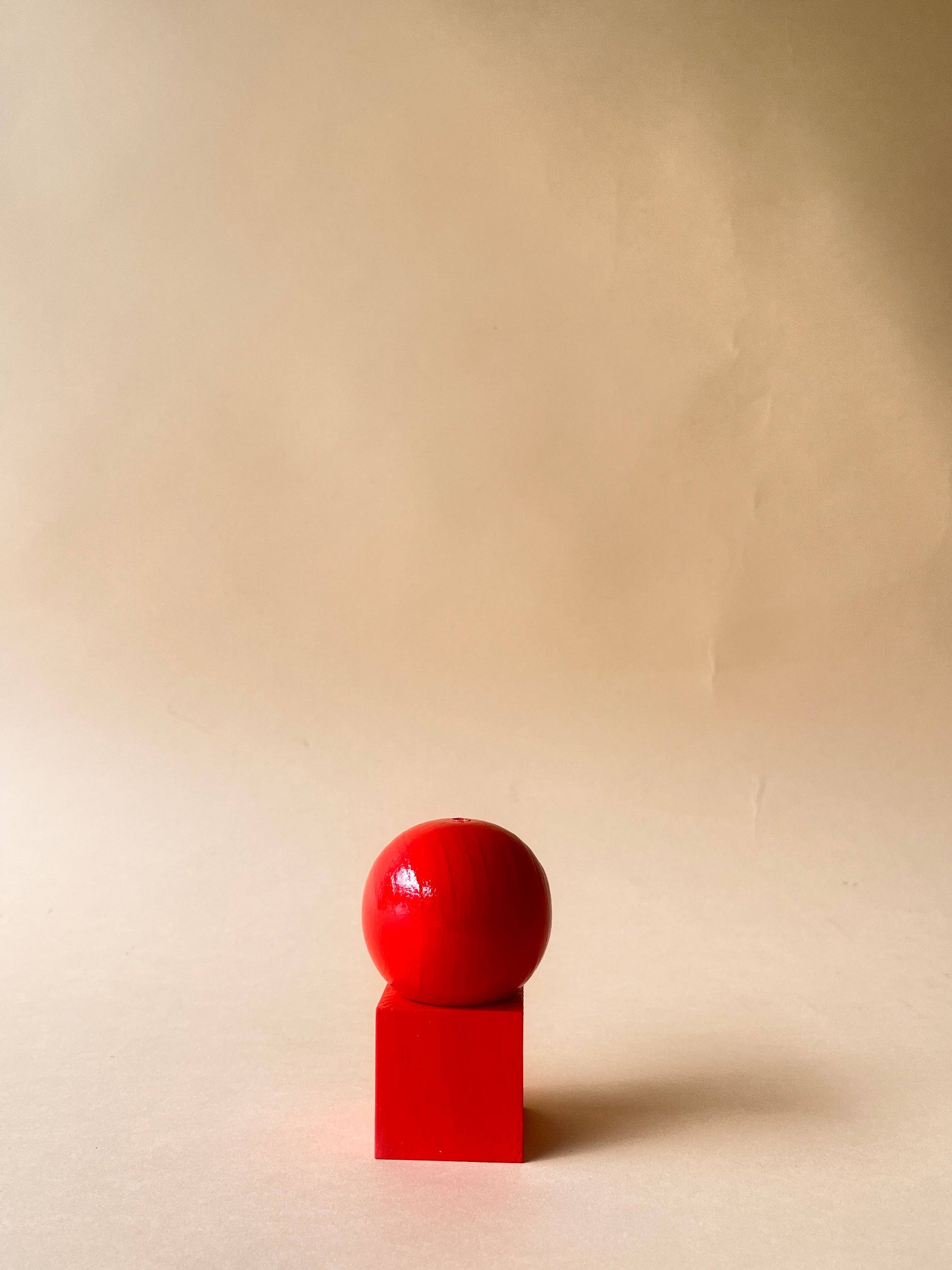 Wooden Incense Holder - Lollipop Red