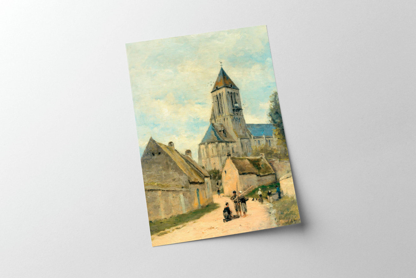 Vintage Cathedral Church Art Print: 11x14 inch