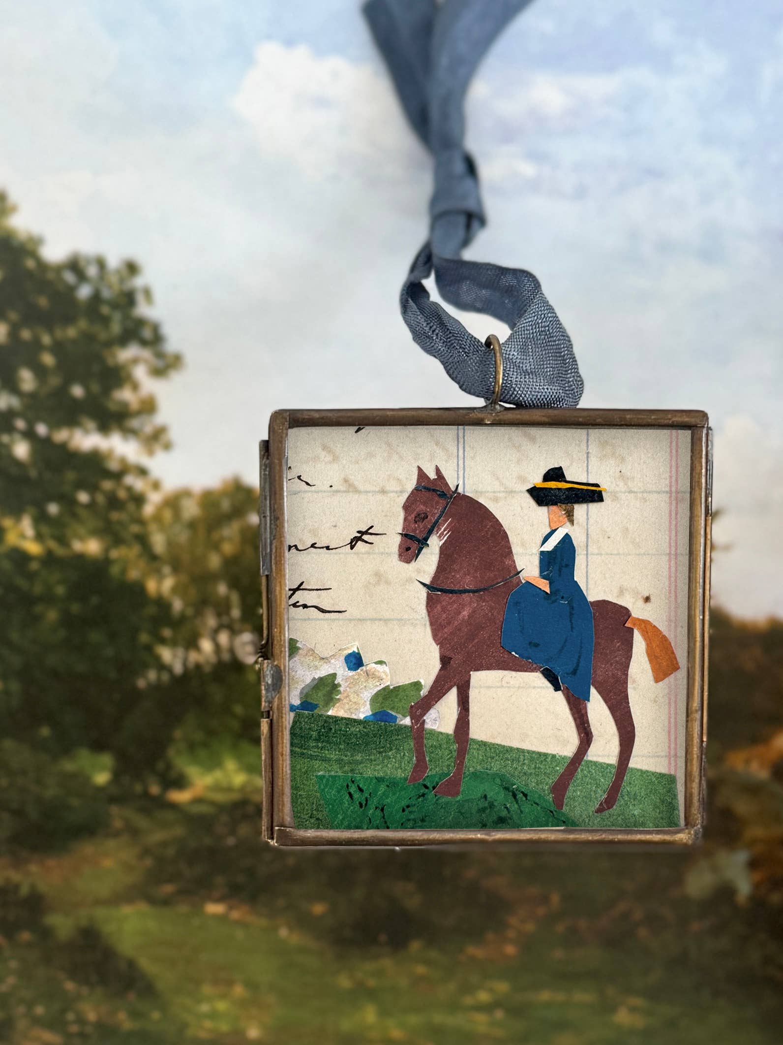 Riding Day - Handmade Art Locket