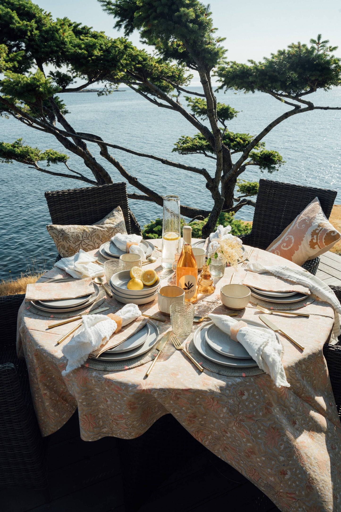 Acapulco Block Print Tablecloth