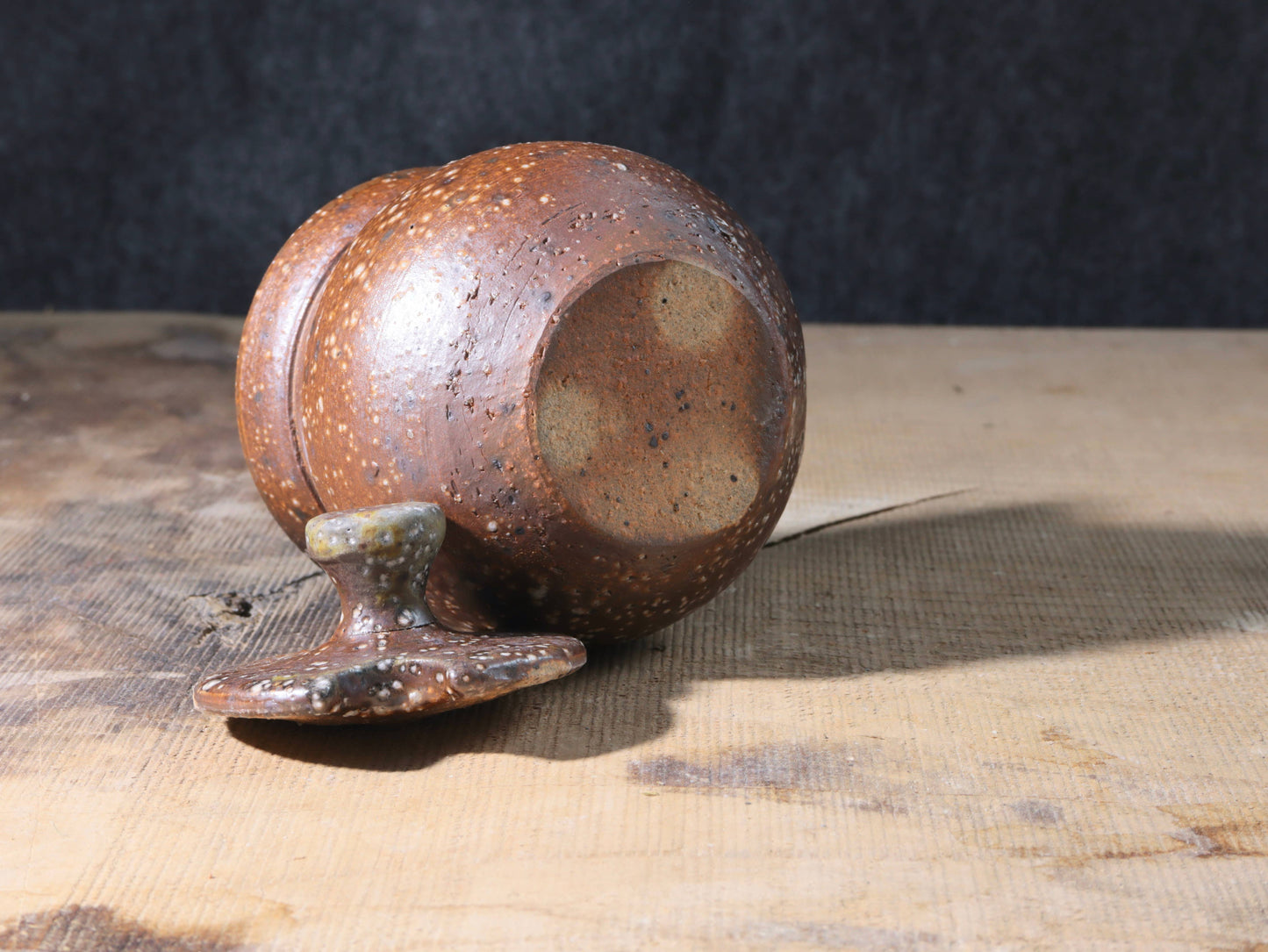 Soda Fired Jar round Seconds! Small superficial cracks