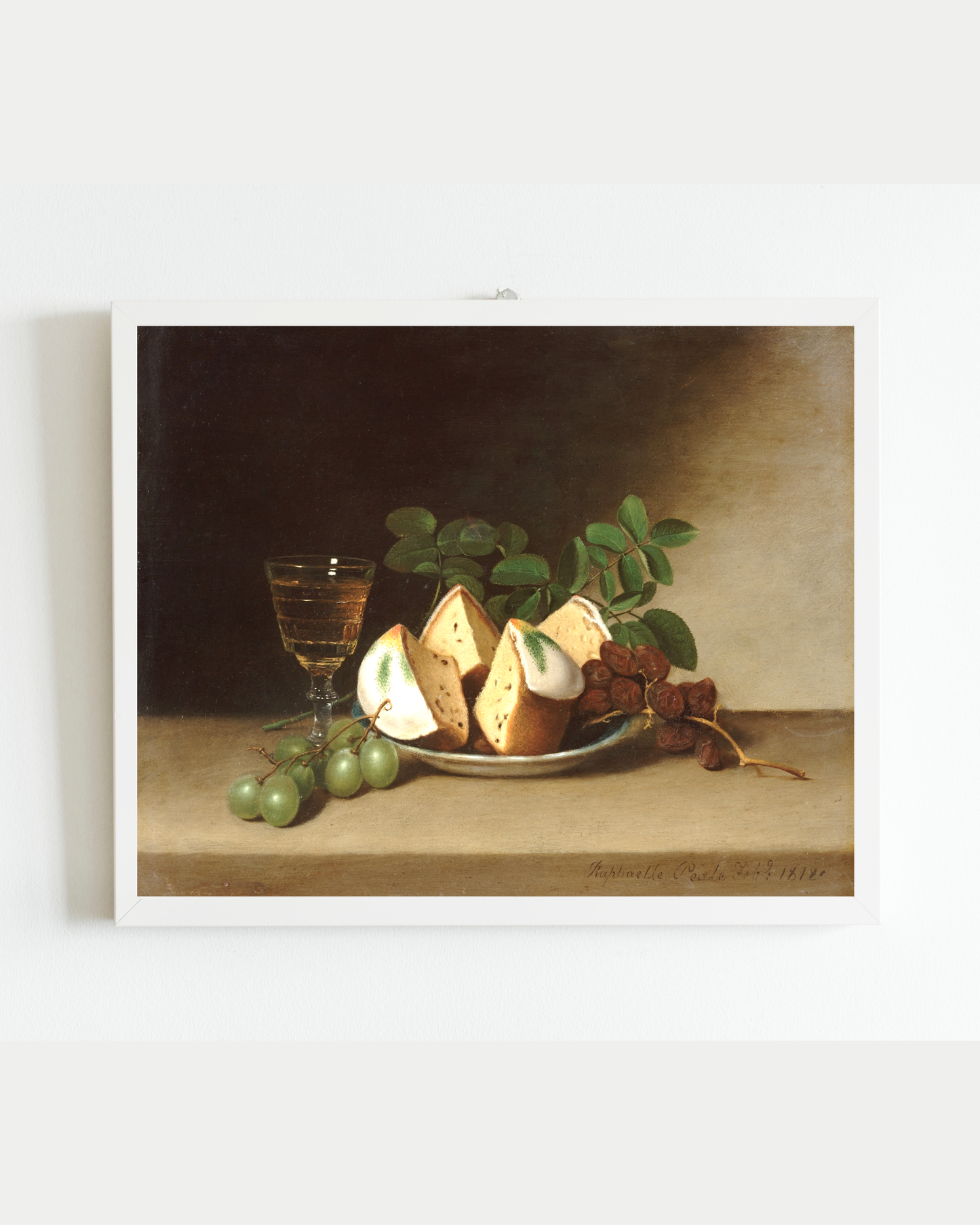Still Life with Cake Antique Art Print