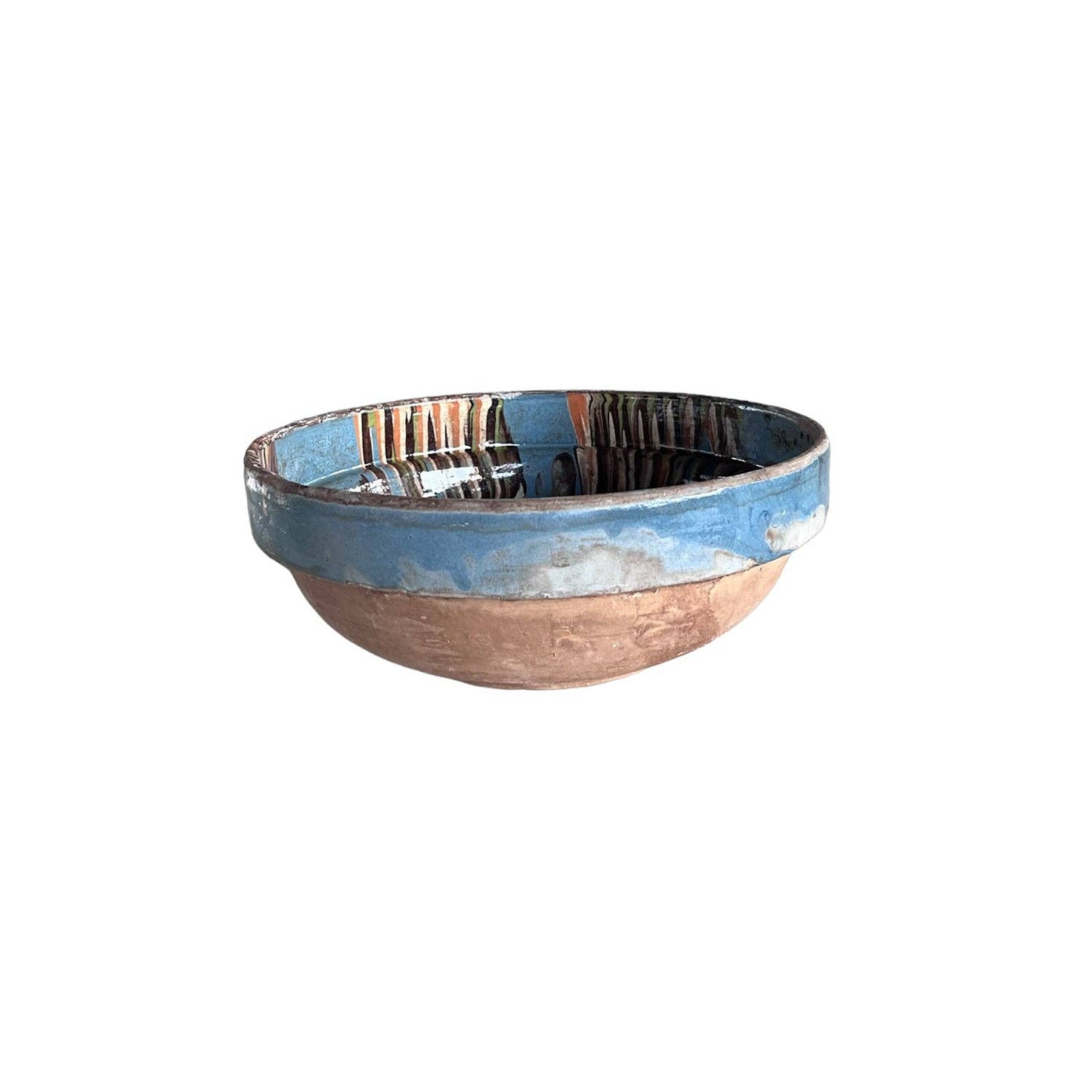 Cottage Crafted Bowl: Marbleized Blue / Small