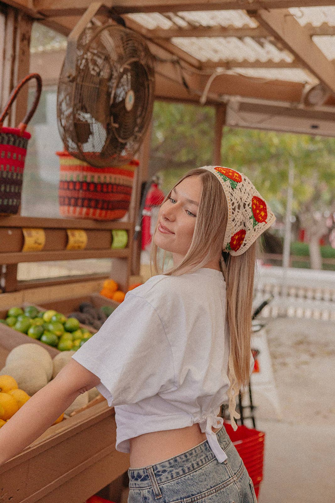 Knitted Farmers Market Bandana