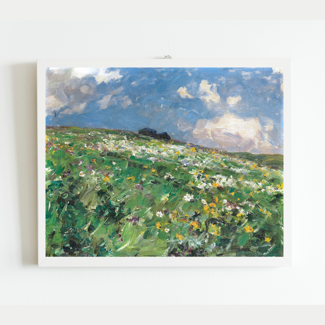 Summer Meadow Antique Art Print