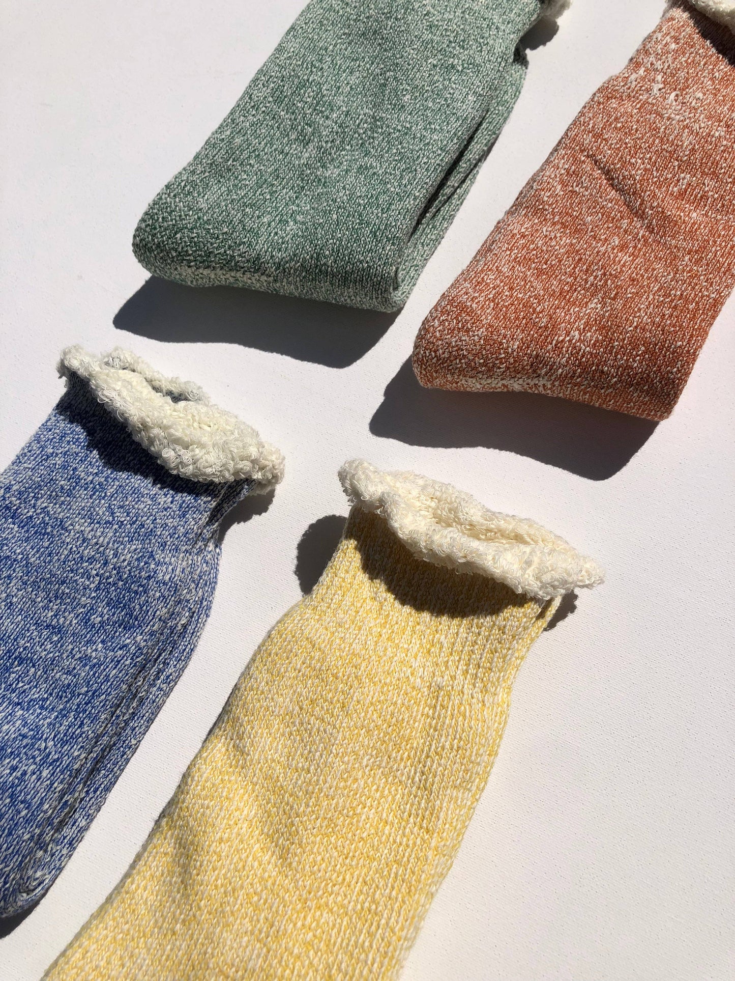 Terry Loop Socks in Lemon