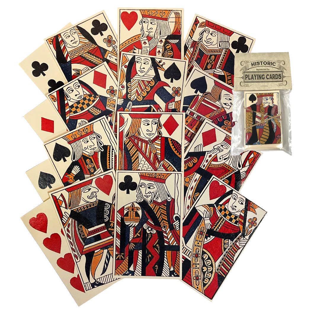18th Century Colonial Playing Card Set Reproduction | Games