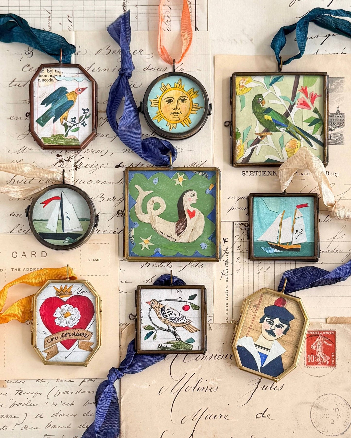 Sail No. 8 - Handmade Art Locket