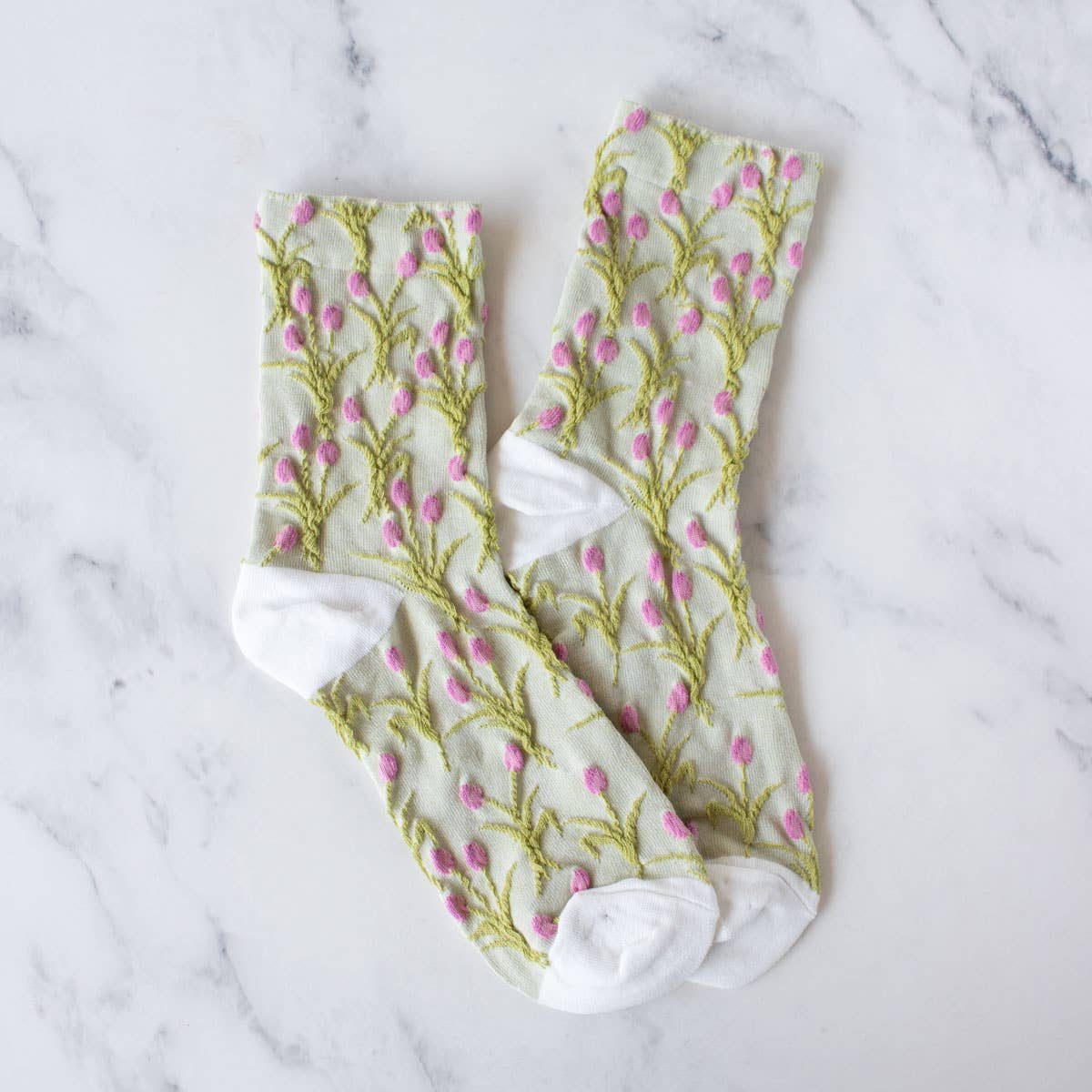 Vintage Tulip Casual Socks