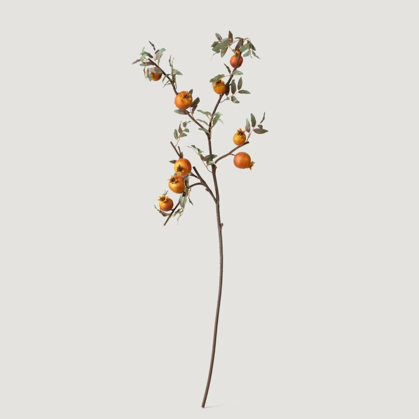 Dried Look Faux Pomegranate Branch  - 44"