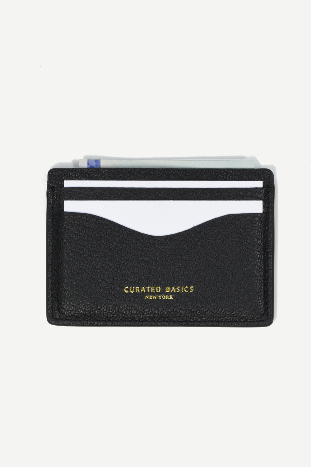 Classic Leather Cardholder: Black